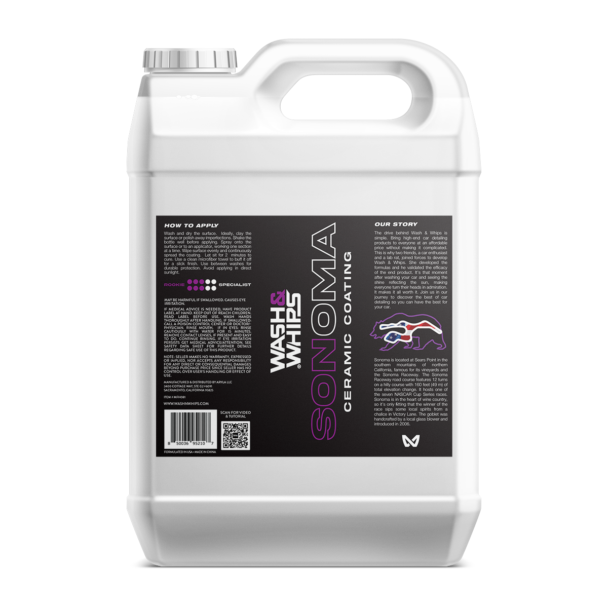 Color - Default - WASH&WHIPS Sonoma Ceramic Finishing Coating Spray - 9H