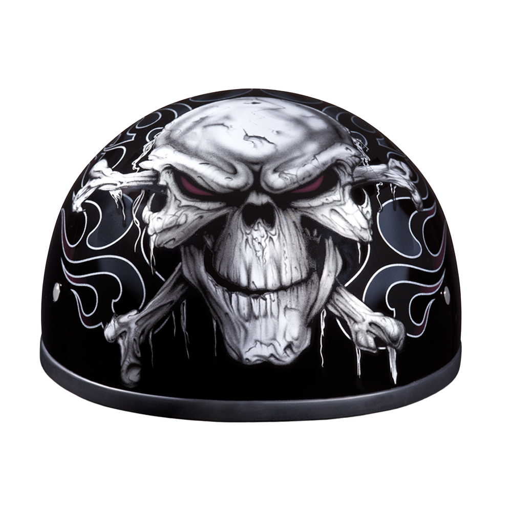 dot skull cap motorcycle helmet Half Shell Helmet, DOT/ECE Certified Retro Baseball Cap Style Half Men & Women Vintage Scooter Open Face Crash Jet Helmet Lightweight Moped Street ATV Helmet (C L=59~60CM) DOT Approved Daytona Motorcycle Half
