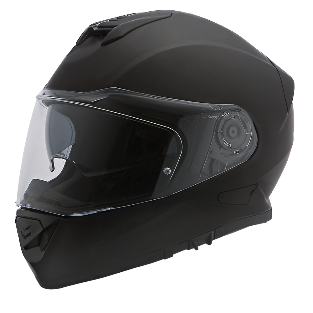 dot certified female motorcycle helmets Daytona Detour Full Face Motorcycle Helmet - Dual Visor - Dull Black