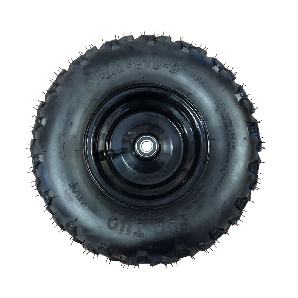 Color - Default - MotoTec Mud Monster 1000w/98cc Go Kart Front Wheel Left