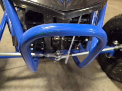 MotoTec Maverick Go Kart 36V 1000W - Blue - Open Box Fully Assembled