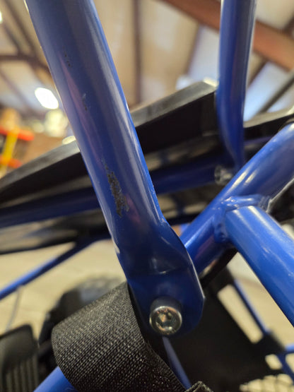 MotoTec Maverick Go Kart 36V 1000W - Blue - Open Box Fully Assembled