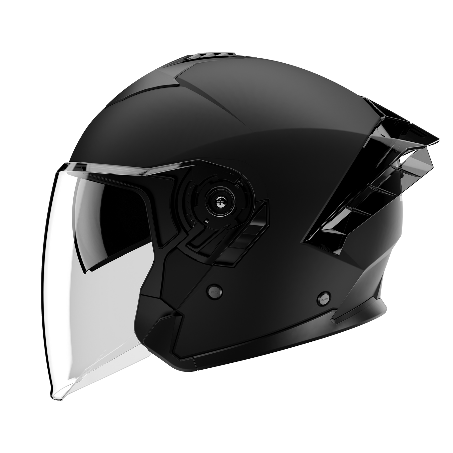 Color - Black - D.O.T. & ECE Daytona Sporty Jet- Dull Black