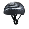 DOT Approved Daytona Motorcycle Half Face Helmet - Skull Cap Graphics for Men & Women, Scooters, ATVs, UTVs & Choppers - W/ 2nd Amendment