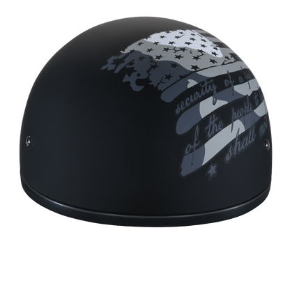 Color - Default - DOT Approved Daytona Motorcycle Half Face Helmet - Skull Cap Graphics for Men & Women, Scooters, ATVs, UTVs & Choppers - W/ 2nd Amendment