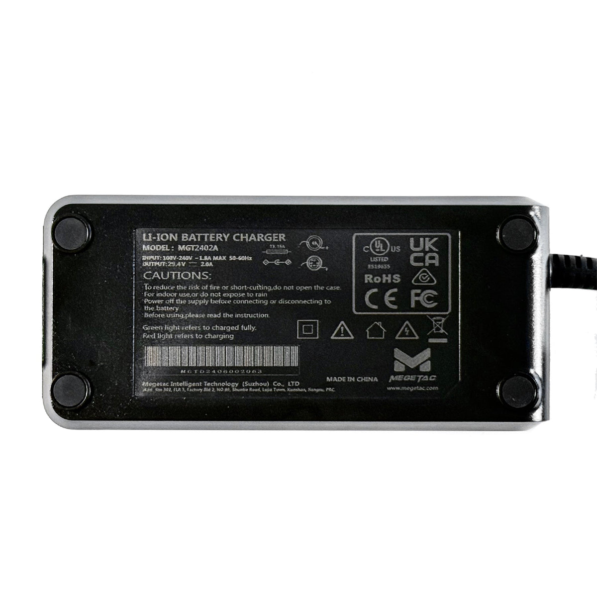 EUNORAU 24V2A 1.0 US/CA EKIDS Ebike Charger