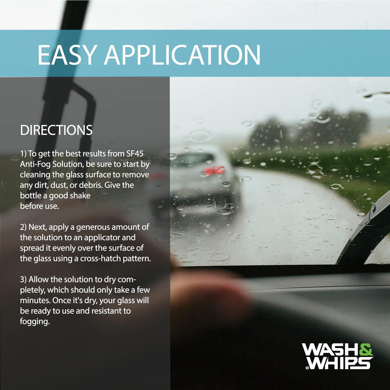 Color - Fog For Car Windshields - WASH&WHIPS SF45 Anti-Fog For Car Windshields