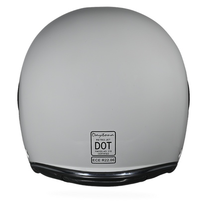 Color - Grey - D.O.T. & ECE Daytona Retro Jet- Cool Grey