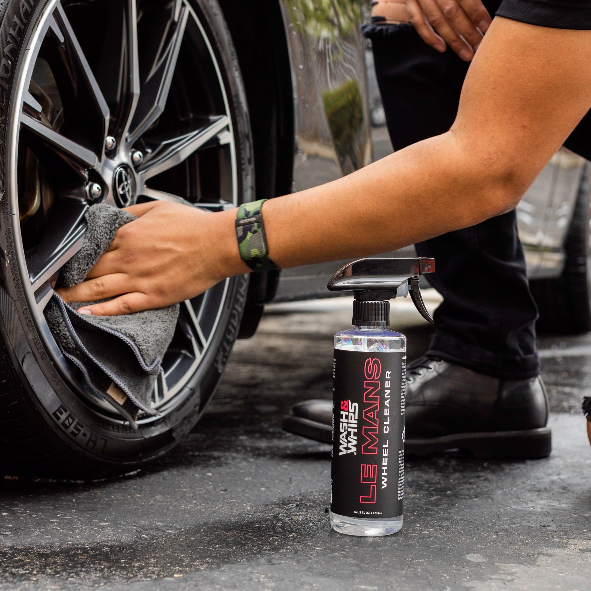Color - Default - WASH&WHIPS Wheel & Tire Wash & Shine Kit - $48 Value
