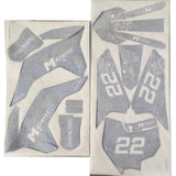MotoTec 40cc Demon Dirt Bike Sticker Kit Blue