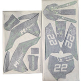 MotoTec 40cc Demon Dirt Bike Sticker Kit Green