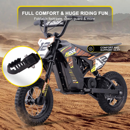 Color: Orange - MotoTec 36v 300w (HP122E) Electric Dirt Bike