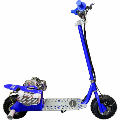 Color: Blue - ScooterX Dirt Dog 49cc Gas Scooter