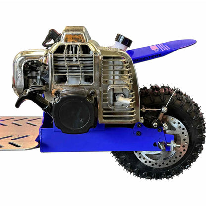 Color: Blue - ScooterX Dirt Dog 49cc Gas Scooter