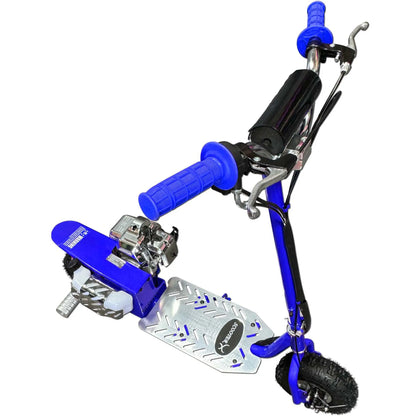Color: Blue - ScooterX Dirt Dog 49cc Gas Scooter