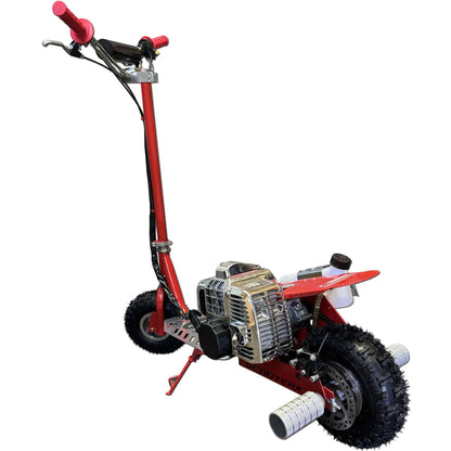 ScooterX Dirt Dog 49cc Gas Powered Scooter for Adults and Kids - Red
