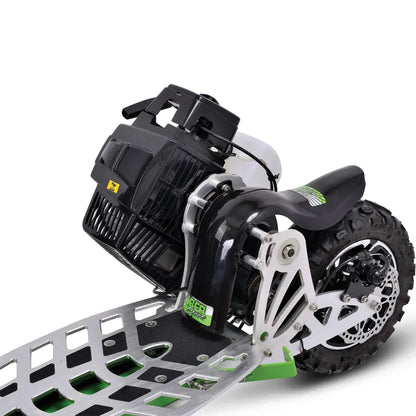 MotoTec/UberScoot 70x 2-Speed Gas Scooter - Green | Powerful Ride for All Terrains