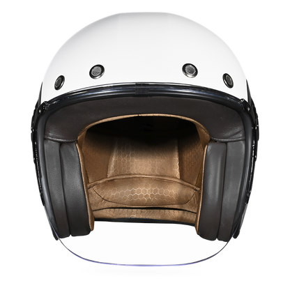 Color - Gloss - D.O.T. & ECE Daytona Retro Jet- Hi-Gloss White