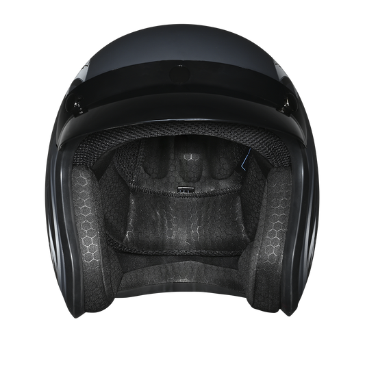 Color - Default - DOT Approved Daytona Cruiser Open Face Motorcycle Helmet - Men, Women & Youth - With Visor & Graphics - W/ Wild Soul
