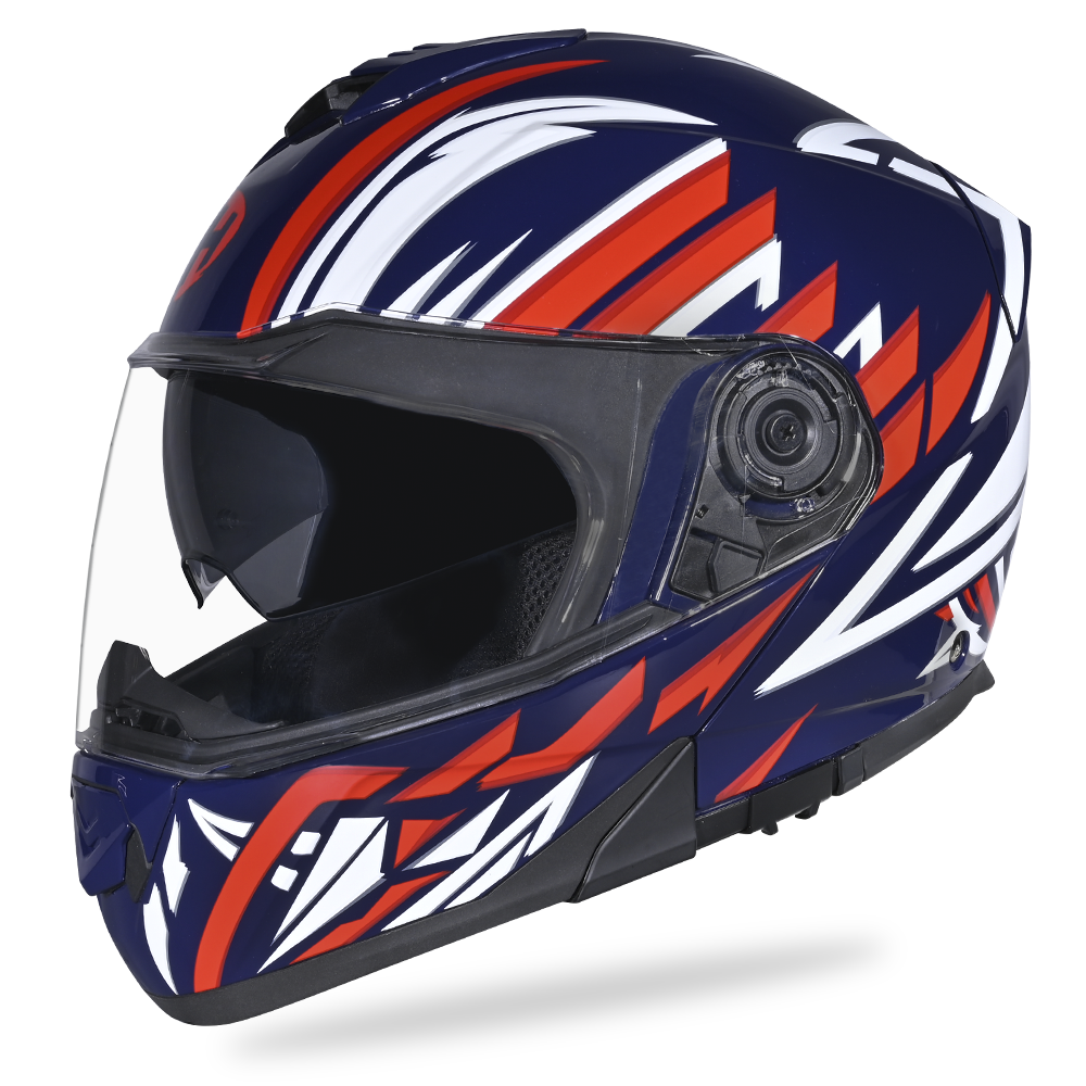 Daytona Glide Modular Motorcycle Helmet - DOT Approved, Bluetooth Ready, Dual Visor, Men/Women/Youth - W/ Liberty
