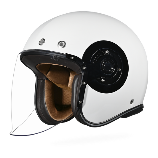 Color - Gloss - D.O.T. & ECE Daytona Retro Jet- Hi-Gloss White