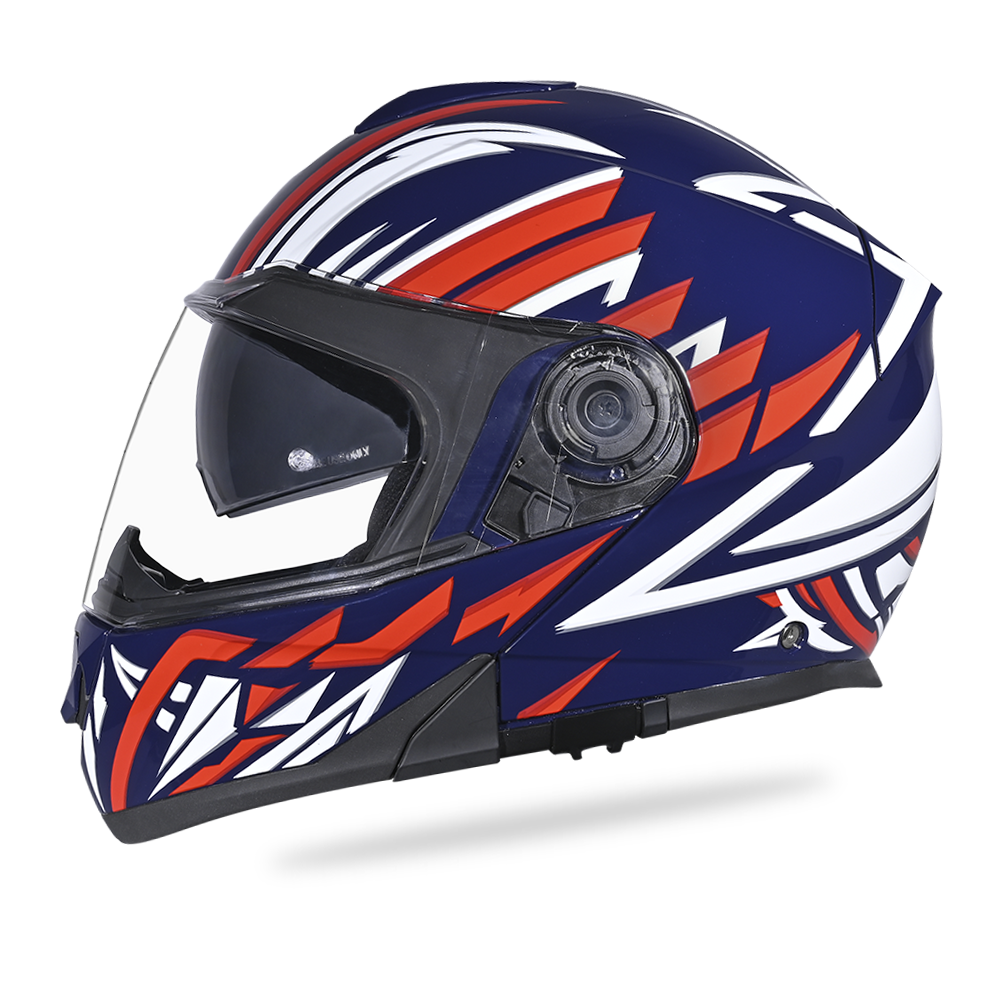Daytona Glide Modular Motorcycle Helmet - DOT Approved, Bluetooth Ready, Dual Visor, Men/Women/Youth - W/ Liberty