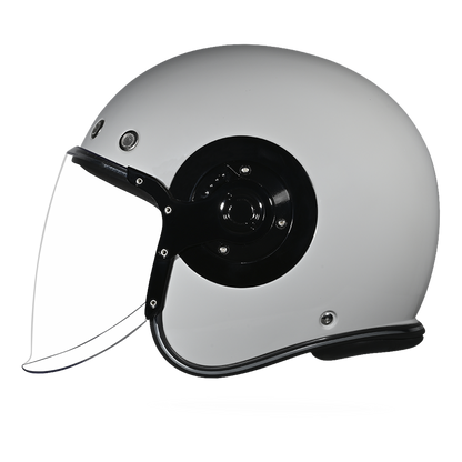 Color - Grey - D.O.T. & ECE Daytona Retro Jet- Cool Grey