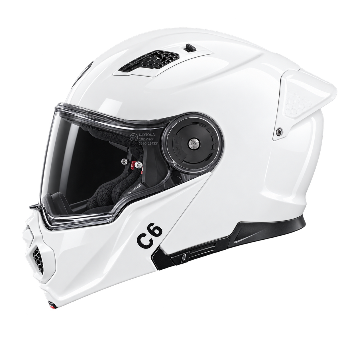 D.O.T. & ECE Daytona C6- Hi-Gloss White