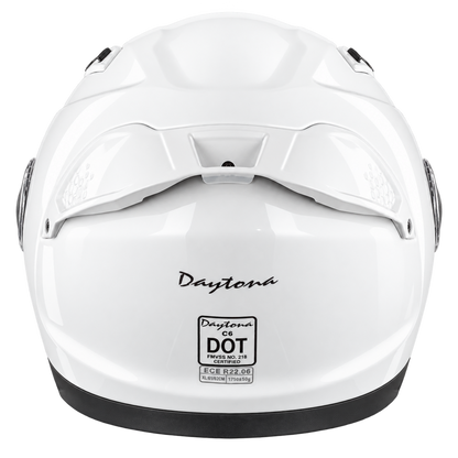 D.O.T. & ECE Daytona C6- Hi-Gloss White