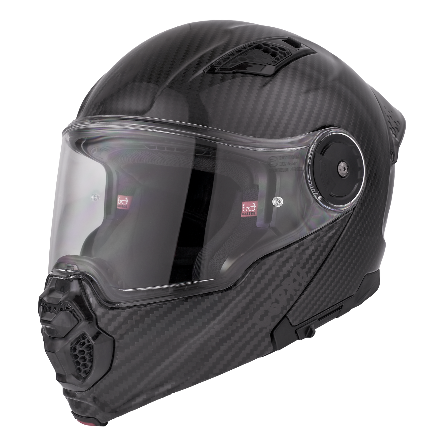 D.O.T. & ECE Daytona C6 PRO- Grey Carbon Fiber