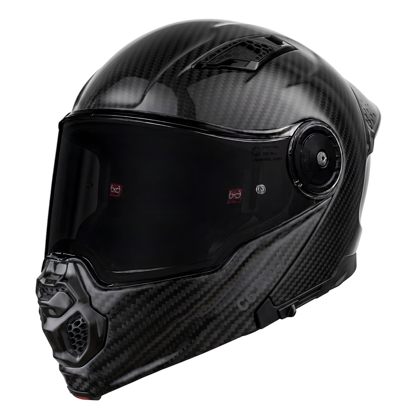 D.O.T. & ECE Daytona C6 PRO- Grey Carbon Fiber