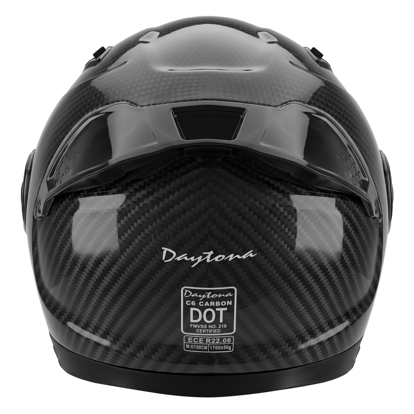Color - Grey - D.O.T. & ECE Daytona C6 PRO- Grey Carbon Fiber