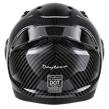 D.O.T. & ECE Daytona C6- Grey Carbon Fiber