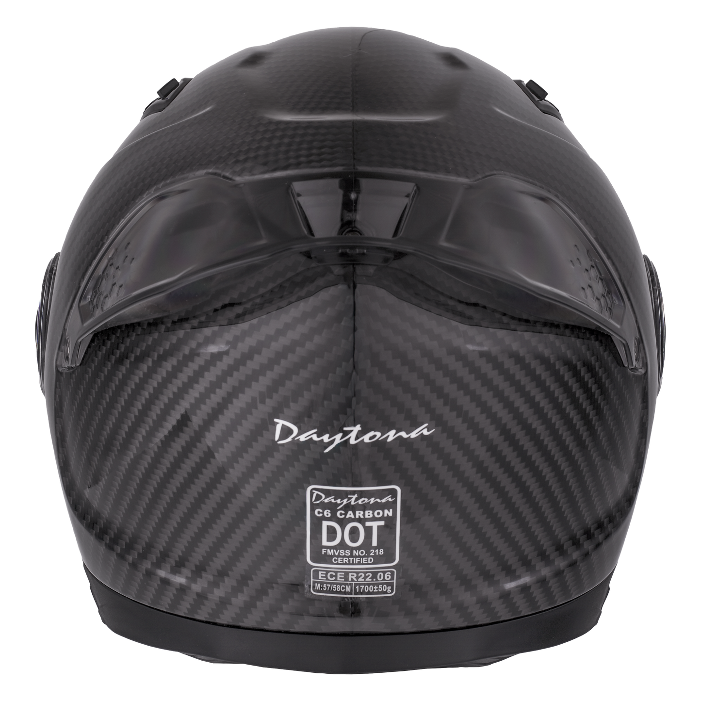 D.O.T. & ECE Daytona C6 PRO- Grey Carbon Fiber