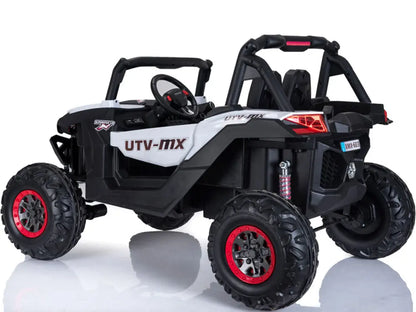 Color: White - MotoTec UTV 4x4 12v White (2.4ghz RC)