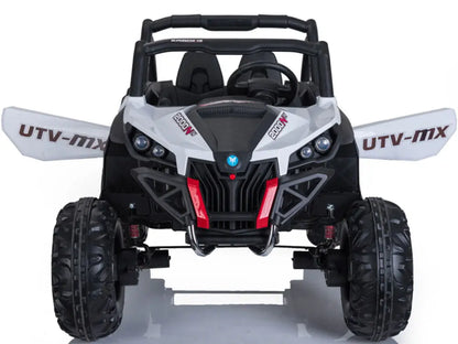 Color: White - MotoTec UTV 4x4 12v White (2.4ghz RC)
