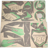 MotoTec 48v Pro Dirt Bike Sticker Kit - Green