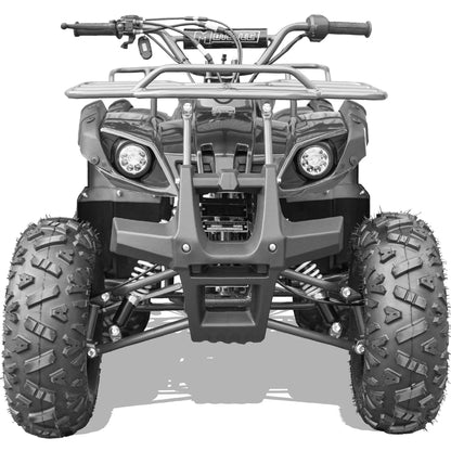 Color: Black - MotoTec Bull 125cc 4-Stroke Kids Gas ATV