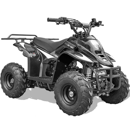 Color: Black - MotoTec Rex 110cc 4-Stroke Kids Gas ATV