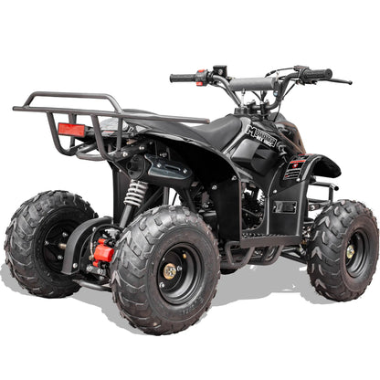 Color: Black - MotoTec Rex 110cc 4-Stroke Kids Gas ATV