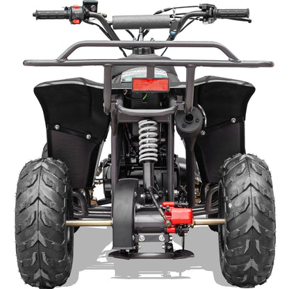 Color: Black - MotoTec Rex 110cc 4-Stroke Kids Gas ATV