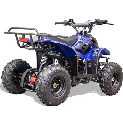 Color: Blue - MotoTec Rex 110cc 4-Stroke Kids Gas ATV