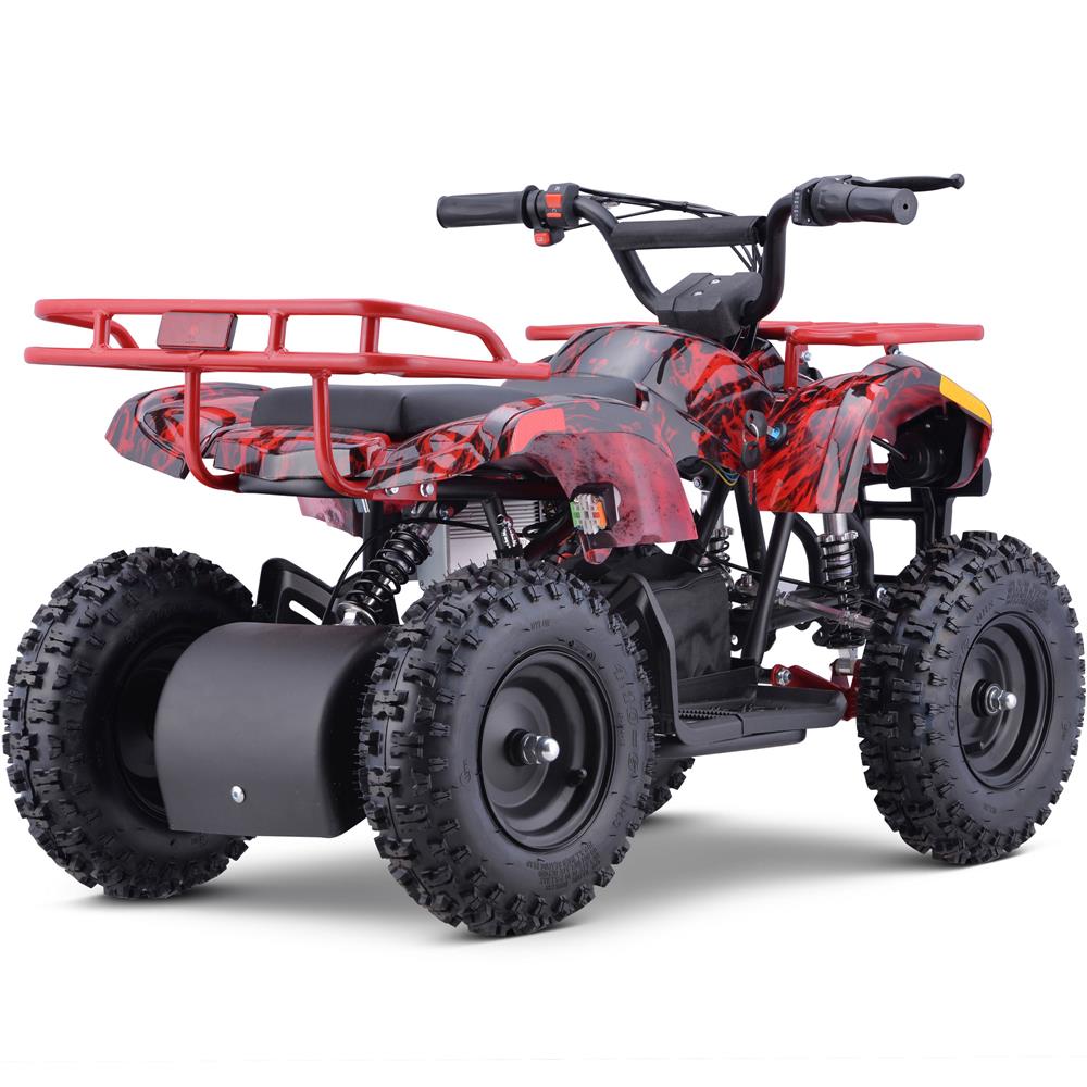 MotoTec 36v 500w Sonora Kids ATV Red Flame