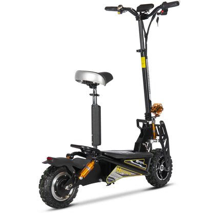 Color - Black - MotoTec Ares 48V 1600W Electric Scooter