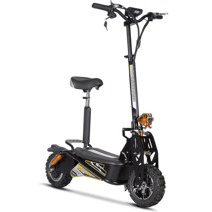 Color - Black - MotoTec Ares 48V 1600W Electric Scooter