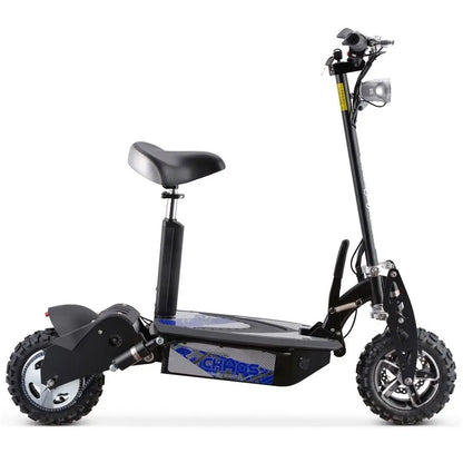 Color - Black - MotoTec Chaos 2000W 60V Lithium Electric Scooter