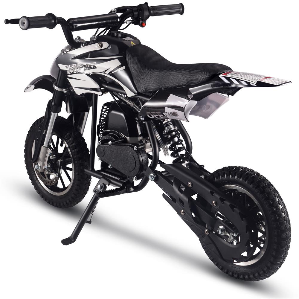 MotoTec Alien 50cc 2-Stroke Kids Gas Dirt Bike Black