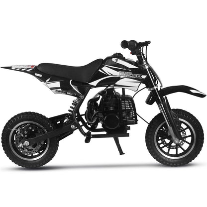 Color: Black - MotoTec Alien 50cc 2-Stroke Kids Gas Dirt Bike