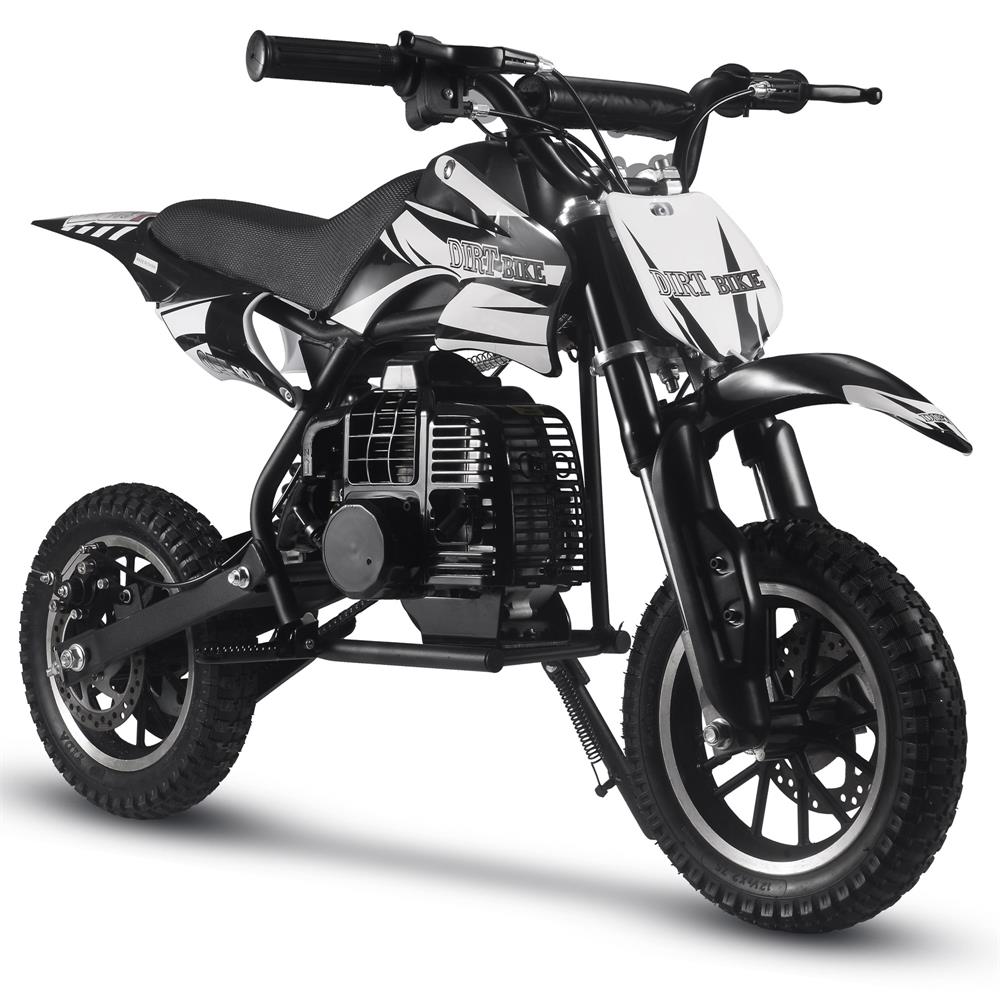 MotoTec Alien 50cc 2-Stroke Kids Gas Dirt Bike Black