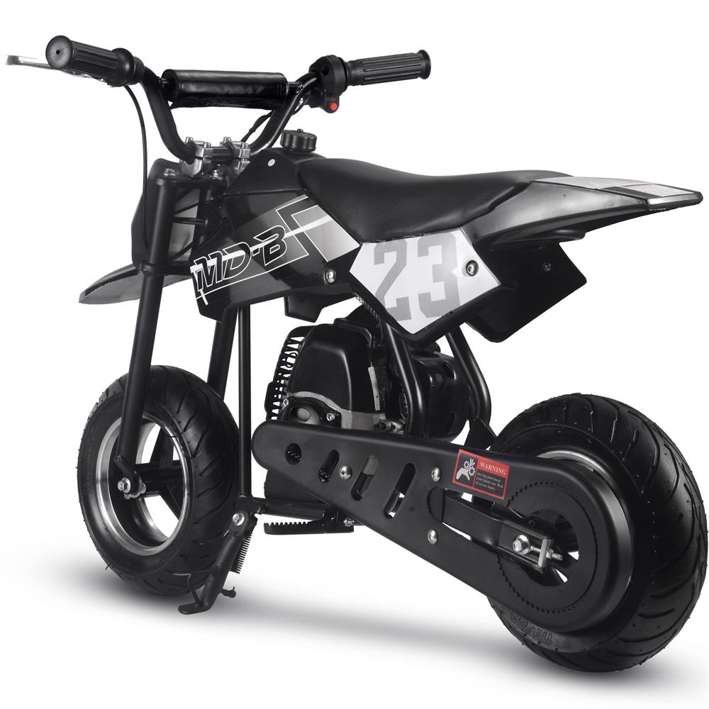 MotoTec DB-02 50cc 2-Stroke Kids Supermoto Gas Dirt Bike Black